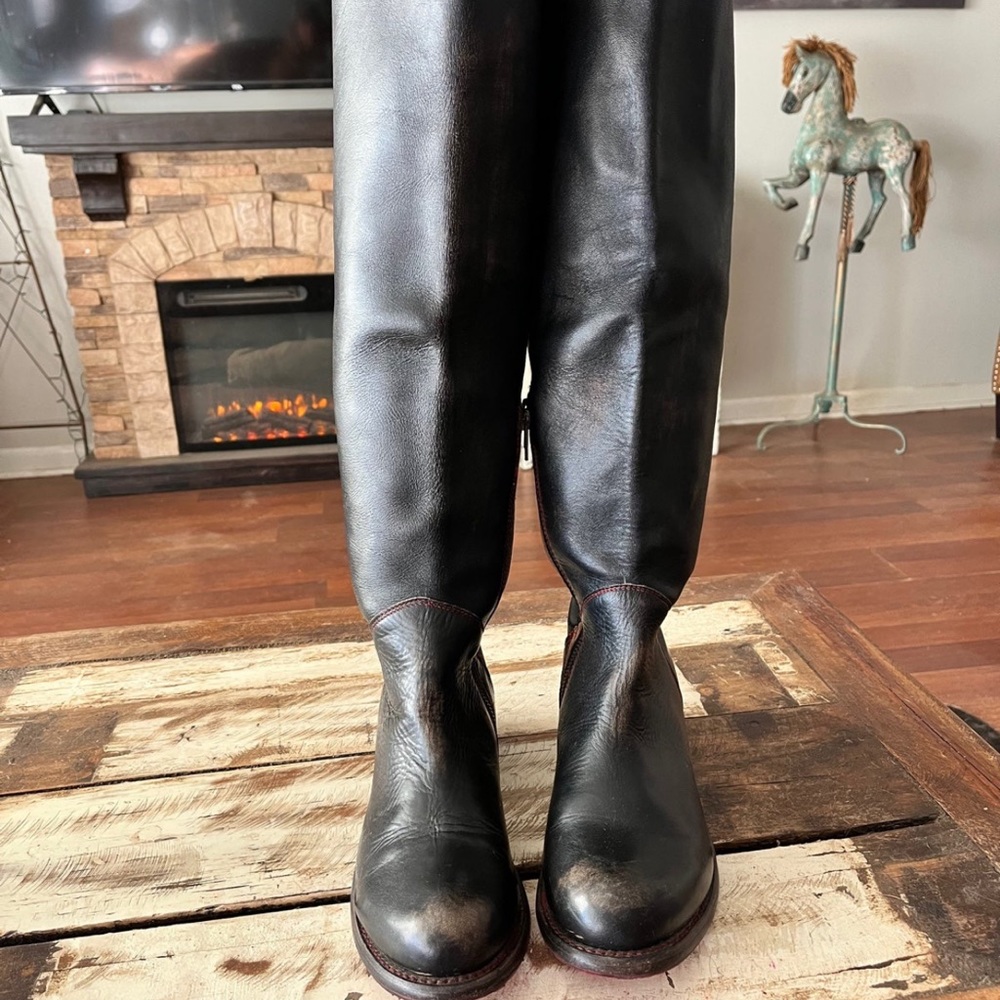 Bed Stu Manchester II Women’s Black  Riding Boot Size 9
